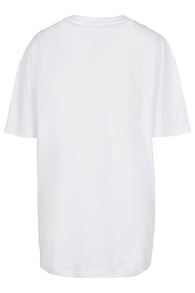 F4NT4STIC Damen Dc Comics Batman Solid Stare-wht And Batman With Ladies Long Slub Tee