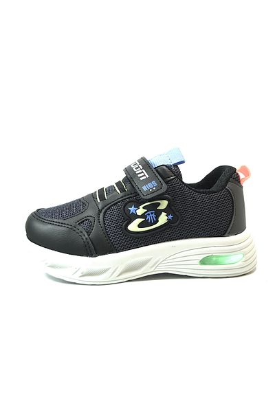 Onlo Ayakkabı Onlo Shoes Tm.025 Black Lighted Velcro Boys' Sports Shoes