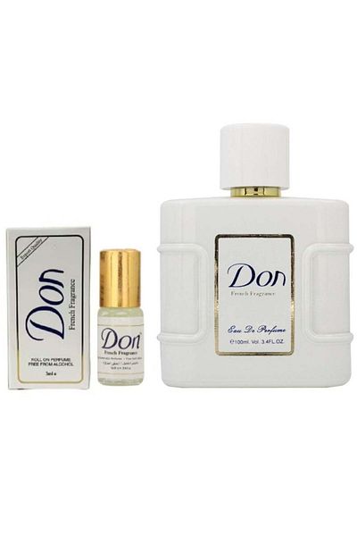 Don Cortez Set of 100ml Eau de Parfum + 3ml Alcohol-Free French Roll-On