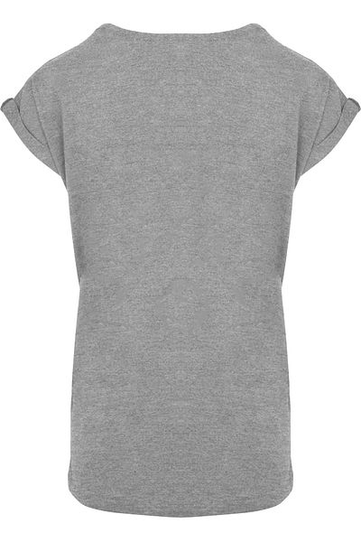 F4NT4STIC Damen Dc Comics Wonder Woman Standing Logo With Ladies Extended Shoulder Tee
