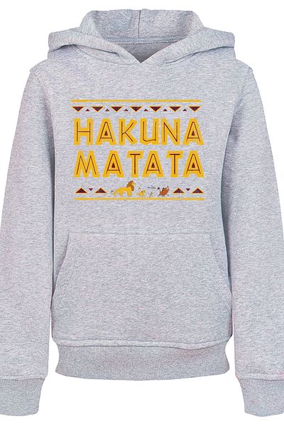 F4NT4STIC Kinder The Lion King Hakuna Matata and DISNEY neck print with Basic Kids Hoody