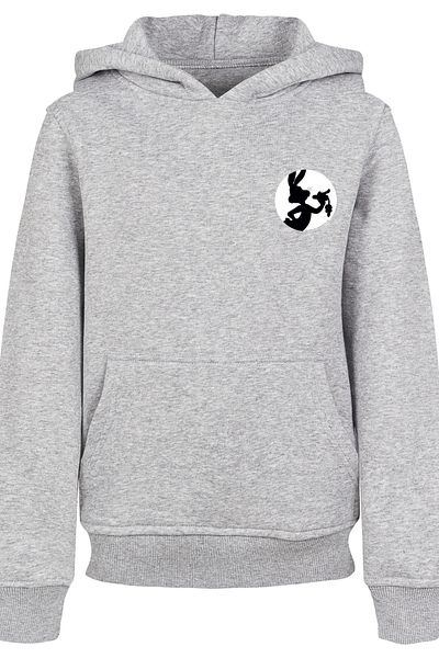 F4NT4STIC Kinder Looney Tunes Bugs Bunny Silhouette Breast Print With Basic Kids Hoody