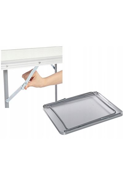 zola Foldable tourist table, stable, non-slip legs, aluminum frame, 80x60x70 cm