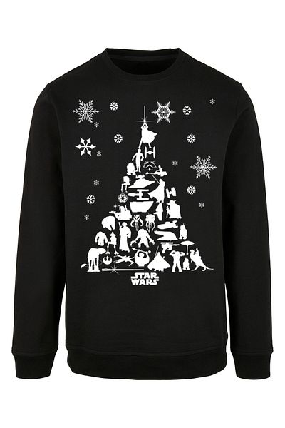 F4NT4STIC Herren Star Wars Noel Ağacı Basic Crewneck ile