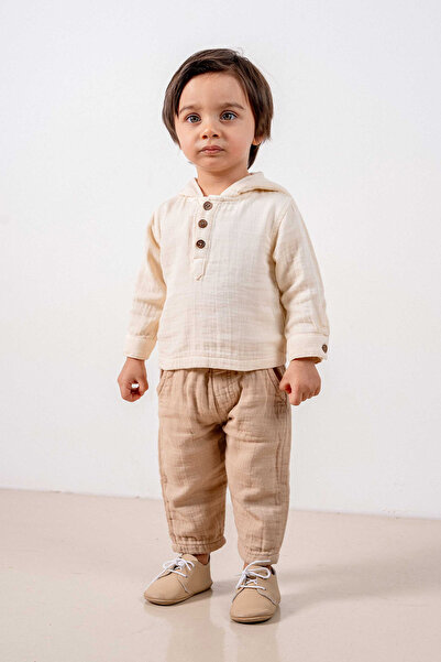 bombe Baby Kids Natural Cotton 2-Piece Set First I Trend Fashion Bottom Top Set