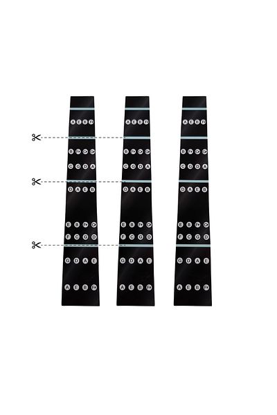 SALVADOR Violin Note Sticker 3 Pieces