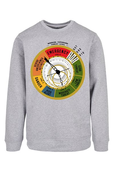 F4NT4STIC Herren Fantastic Beasts Threat Level And Harry Potter-opt B Nape With Basic Crewneck