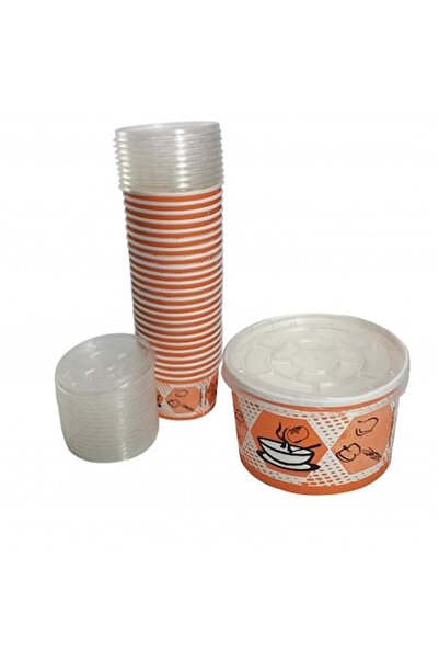 Leva House KARTON KASE KAPAKLI 16 OZ 50 Lİ PAKET