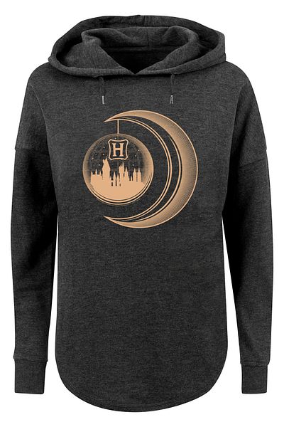 F4NT4STIC Damen Harry Potter Hogwarts Moon with Ladies Oversized Hoody