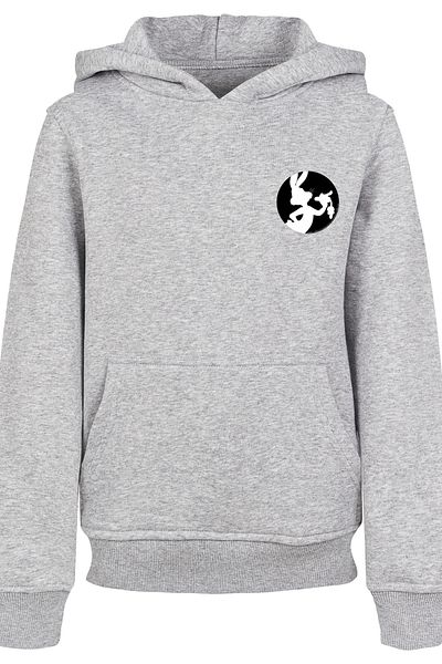 F4NT4STIC Kinder Looney Tunes Bugs Bunny Silhouette Breast Print With Basic Kids Hoody