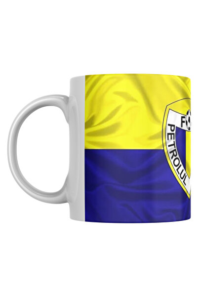 OEM Personalized white mug "F.C. Petrolul Ploiesti" v1, INOVATIX®. 330ml