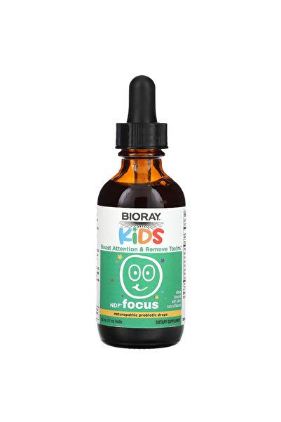 bioray Kids NDF Focus, Citrus - 2 fl oz - Supports Cognitive Function, Enhances Clarity 2 Fl Oz 60 ml