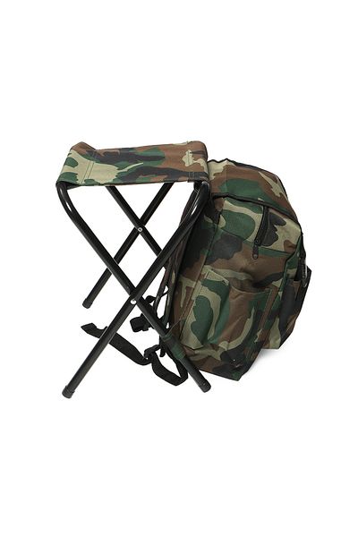 zola Scaun de pescuit pliabil, cu rucsac, confortabil și stabil, model militar
