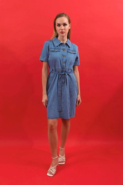 BANNY JEANS Rochie Jean cu detaliu curea