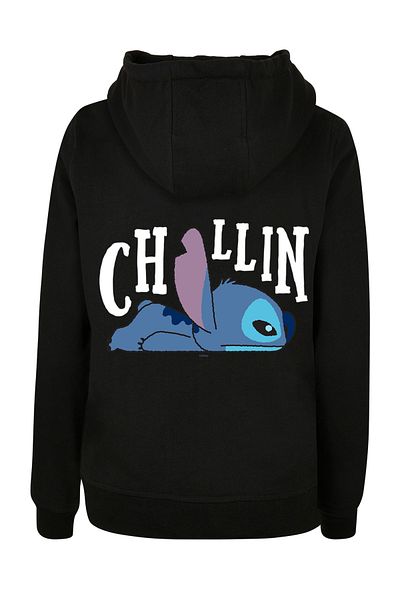 F4NT4STIC Damen Disney Lilo And Stitch Stitch Backside Breast Print With Ladies Basic Hoody