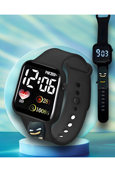 Onkatech Su Geçirmez Figürlü Dijital Led Ekran Işıklı Akıllı Çocuk Saati