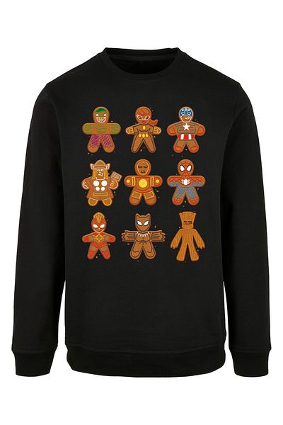 F4NT4STIC Herren Marvel Universe Christmas Gingerbread Avengers mit Basic Crewneck