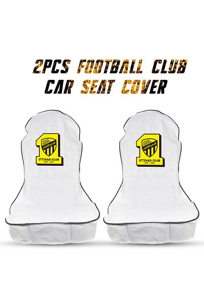 Generic ITTIHAD CLUB 2PCS Car Seat Covers - Premium Quality, Easy Installation