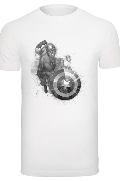 F4NT4STIC Herren Marvel Avengers Captain America Monotone Mit Rundhalsausschnitt