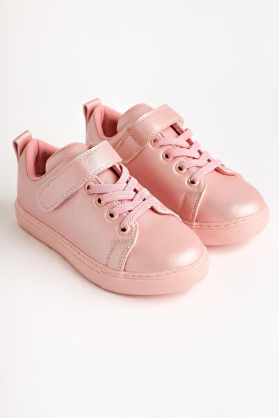 Limoya Hori Powder Laced Children's Sports Shoes with Hook and Loop Detail