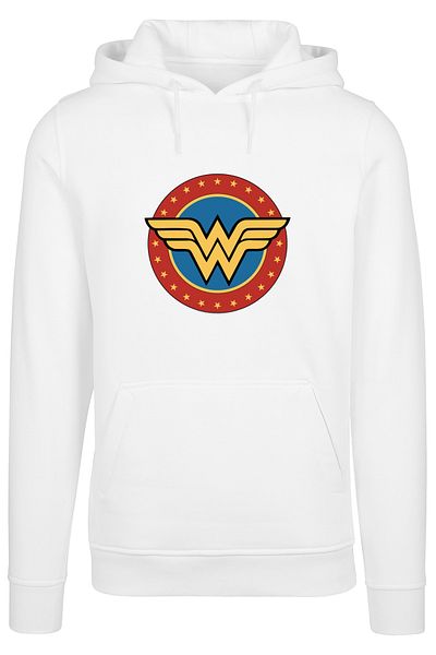 F4NT4STIC Herren Dc Comics Wonder Woman Circle Logo mit tailliertem, schwerem Kapuzenpullover