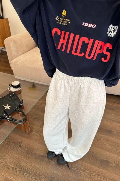 vladivosto Wide Leg Elastic Leg 2 Thread High Waist Large Size Sweatpants Extra Loose Oversize Fit