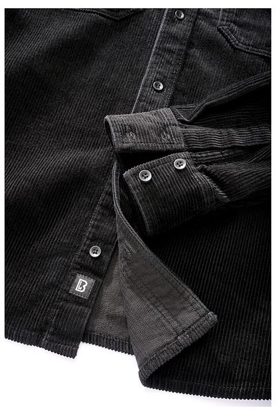 Brandit Herren Corduroy Classic Shirt Long Sleeve