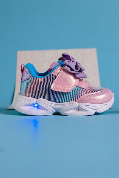 Limoya Feliz Powder Bow Detailed Velcro Fastener Baby Sneakers