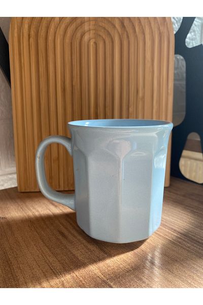 SEVEN7 Single Person Striped Ceramic Mug