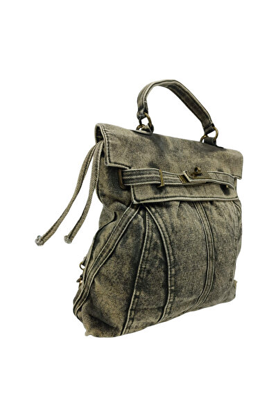 EVoStyle Rucsac Damă EVoStyle Denim Royale 235066, Kaki, 30 x 28 x 10 cm