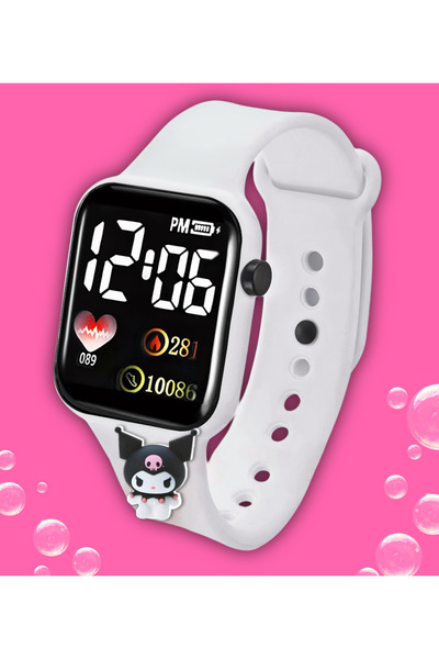 Onkatech Su Geçirmez Figürlü Dijital Led Ekran Işıklı Akıllı Çocuk Saati