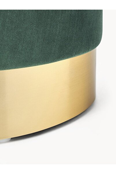 Mobilya Stant Most Ekol Premium Puf 15 Yeşil Kadife Kumaş (Evinize Teslim)