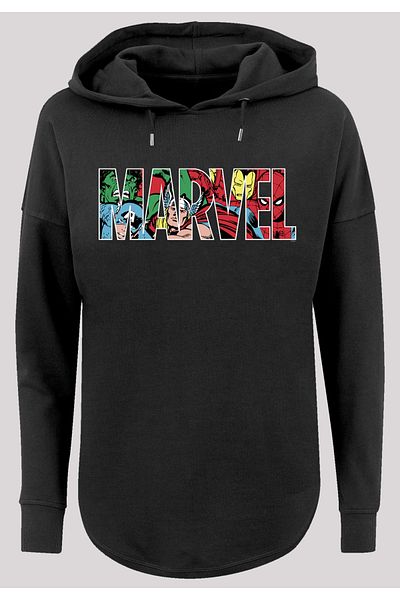 F4NT4STIC Damen Marvel Avengers Logo Character Infill - Color With Ladies Oversized Hoody