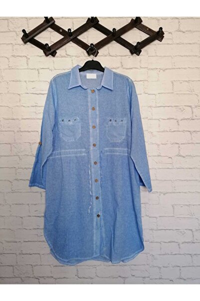 anne moda ankara Drawstring waist, 100% Pure cotton, grinded, lycra free, long sleeve, 2 pockets, tunic