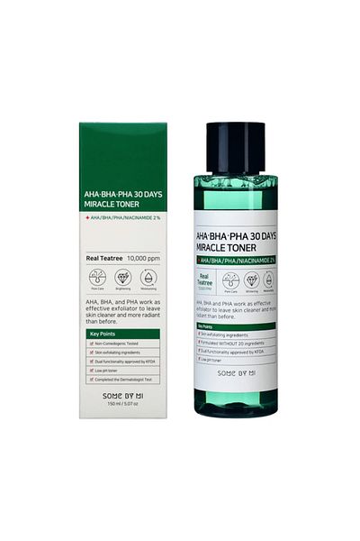Some By Mi سوم باي مي - تونر ميراكل مع AHA وBHA وPHA، 150 مل