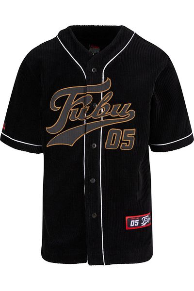 FUBU Herren Fm214-005-1 Varsity Corduroy Baseball Jersey