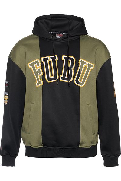 FUBU Herren Fm234-010-1 College Block Mesh Hoodie