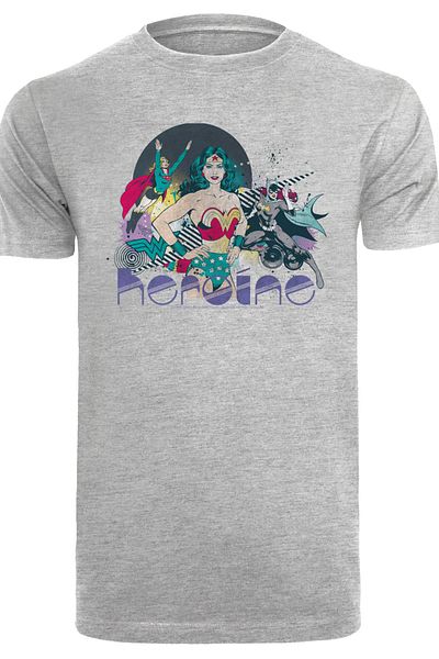 F4NT4STIC Herren Dc Comics Justice League Heroine Mit T-shirt Rundhals