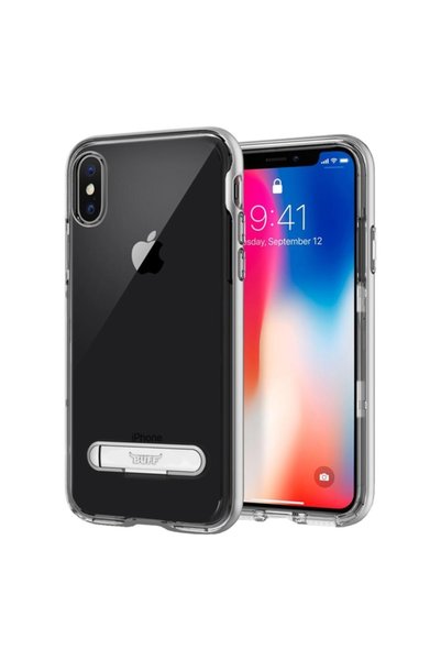 Buff Labs Buff iPhone X ile Uyumlu Air Bumper Kılıf Silver