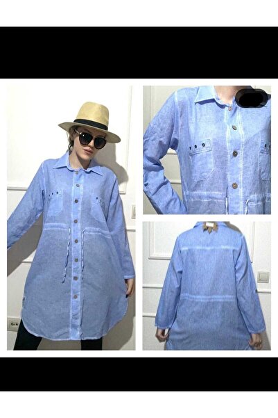 anne moda ankara Drawstring waist, 100% Pure cotton, grinded, lycra free, long sleeve, 2 pockets, tunic