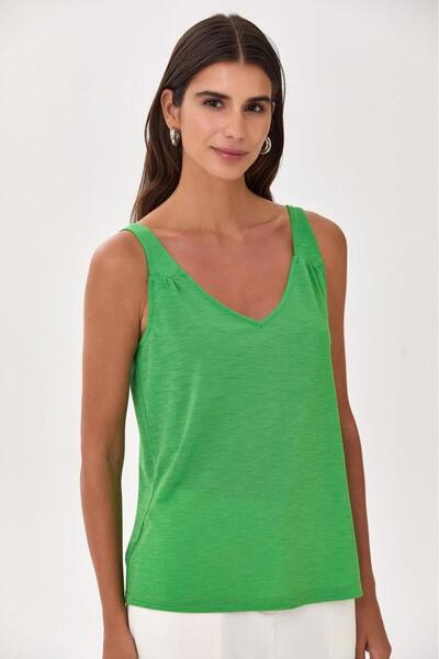 İKİLER Askılı V Yaka Bluz 025-1037