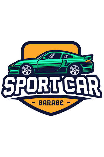 StoryGift Romania Sticker Cu Mesaj In Engleza Sport Car Garage, Masina, Emblema, Cu Margini Albe, Pvc Vinyl