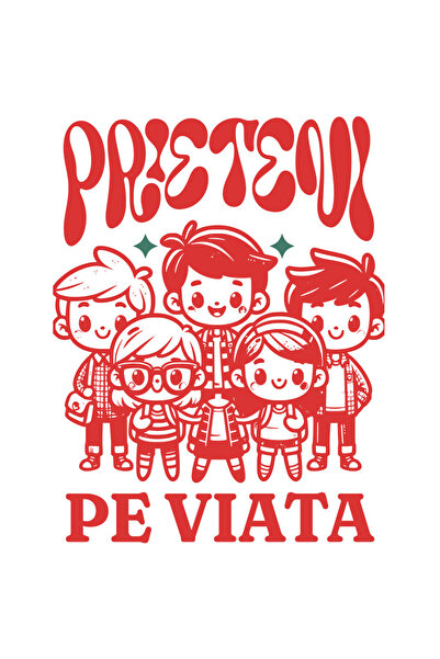 StoryGift Romania Sticker Autocolant 70CM cu Grup De copii, Iubire, Copilarie Amintiri Text Prieteni Pe Viata cu