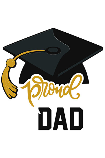 StoryGift Romania Sticker Adeziv 90CM cu Mesajul in Engleza Proud Dad, Toca d...