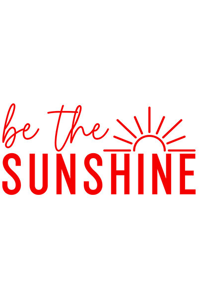 StoryGift Romania Sticker Exterior cu textul "Be the sunshine" - fii raza de ...