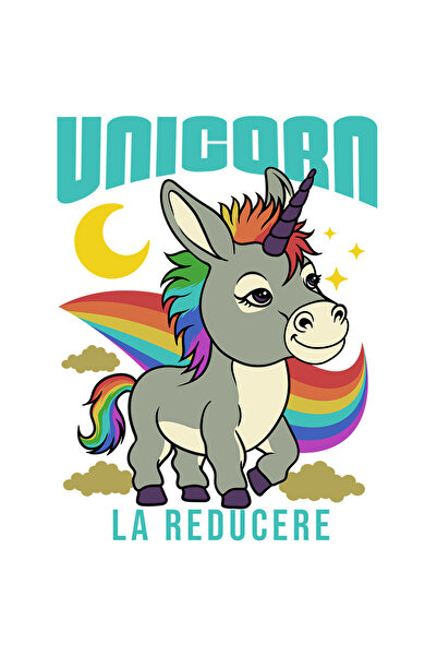 StoryGift Romania Sticker Autocolant 70CM Adeziv unicorn la reducere haios magar animal desene animate cu Margin