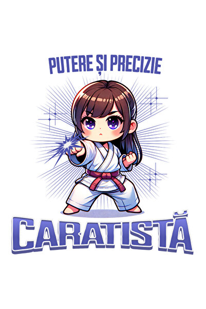 StoryGift Romania Sticker Adeziv Fata Bruneta Caratista Pregatita De Lupta, A...