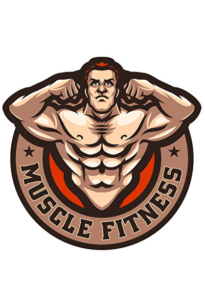 StoryGift Romania Sticker Autocolant 70CM Cu Muscle Fitness, Emblema, Muschi,...