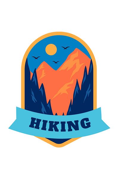 StoryGift Romania Adhesive Sticker 90CM With Message In English Hiking, Trekking, Mountain, Birds, Sun, Forest, With Ma