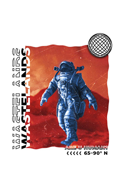 StoryGift Romania Sticker Eticheta 40CM Personalizata Astronaut pe Marte, Mes...